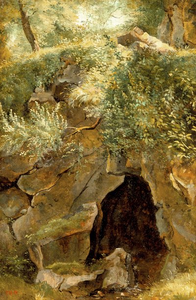 The Cave, 1828-30 by Pierre Etienne Theodore Rousseau